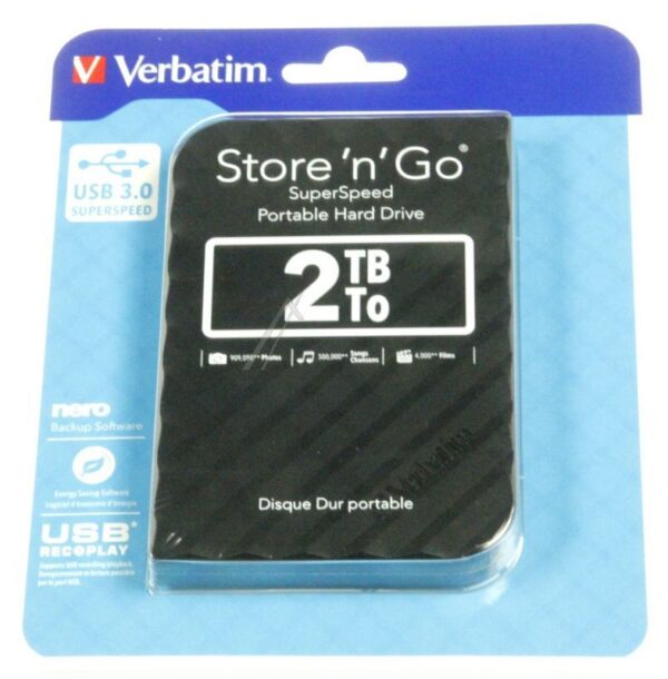STORE´N´GO 53195 2TB 2,5"/ USB3.0 FESTPLATTE,  SCHWARZ