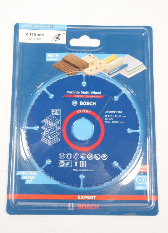2608901188 REZNA PLOČA CARBIDE MULTIWHEEL 115X22.23MM EXPERT