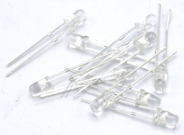 LED-3MM BLAU STANDARD LED,  3,2V 30° 2200MCD - INHALT: 10 STÜCK