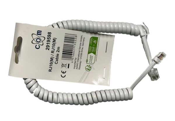 TELEFONHÖRERKABEL 2,0M GEWENDELT 4/ 4
