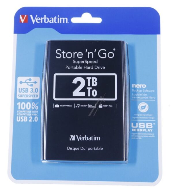 STORE´N´GO 53177 2TB 2,5"/ USB3.0 FESTPLATTE,  SCHWARZ