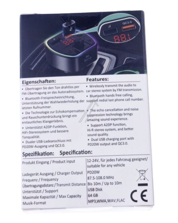 MT 2 FM BLUETOOTH KFZ FREISPRECHANLAGE