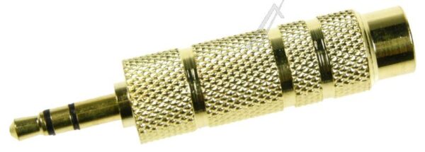 65360 ADAPTER KLINKE 3,5MM STECKER > 6,35MM BUCHSE 3-POLIG METALL