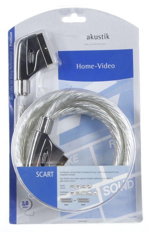 0042203 PREMIUM SCART STECKER/ SCART STECKER 3,0M