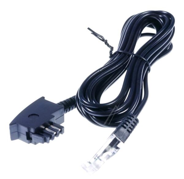 TAE-F-STECKER AUF RJ-STECKER 8P2C SCHWARZ 3M
