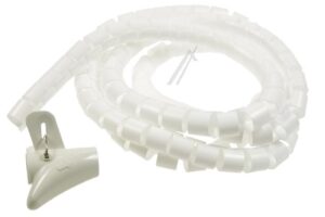 18842 SPIRALSCHLAUCH MIT EINZIEHWERKZEUG 2,5M X 30MM WEISS
