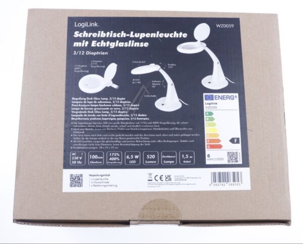 WZ0059 LED LUPA SA 40 LED DIODA I STAKLOM ZA STO