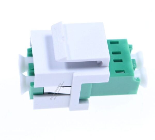 LWL-KEYSTONE VERBINDER,  LC-LC,  DUPLEX,  GRÜN