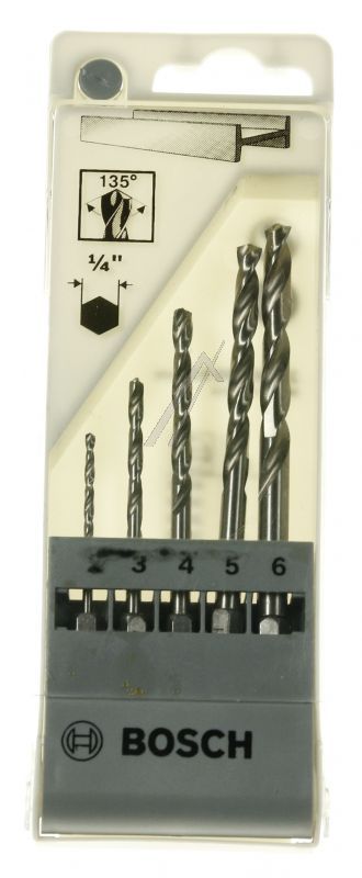 2.608.595.517 5TLG. METALLBOHRER-SET HSS-G,  DIN 338