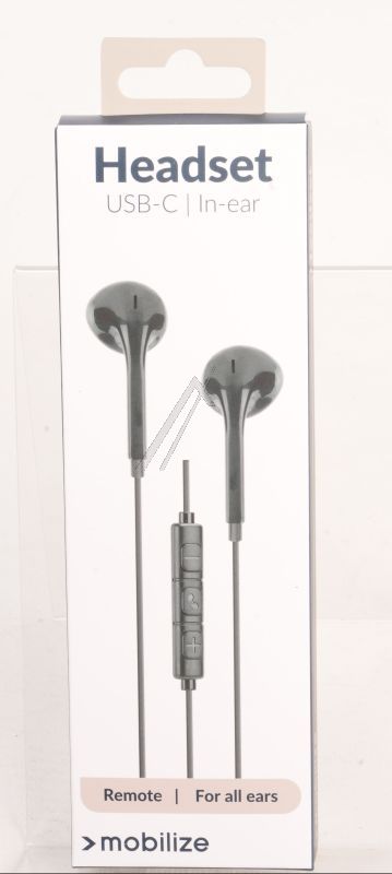 81597 MOBILIZE IN-EAR STEREO HEADSET /  KOPFHÖRER MIT FERNBEDIENUNG USB-C SCHWARZ