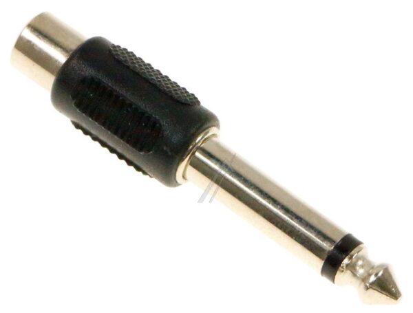 AD202 ADAPTER KLINKENSTECKER 6.35MM MONO/ 1X RCA-BUCHSE