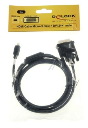 83586 HDMI-KABEL MICRO-D STECKER > DVI 24 1 STECKER 2M