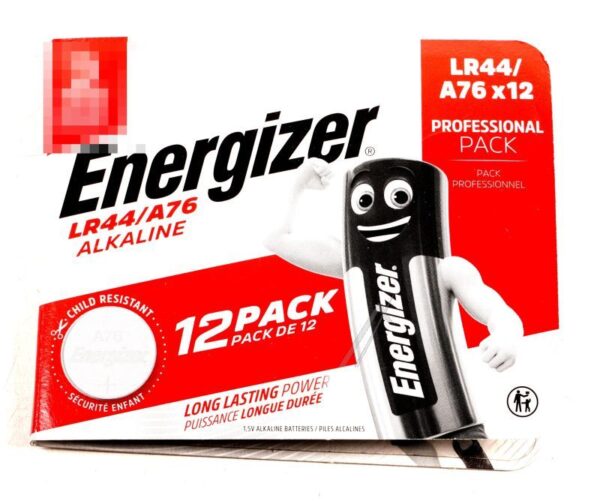 LR44 E304263500 ENERGIZER SPECIJALNA LITIJUMSKA BATERIJA CR TIPA LR44/ A76, PAKOVANJE OD 12 KOMADA