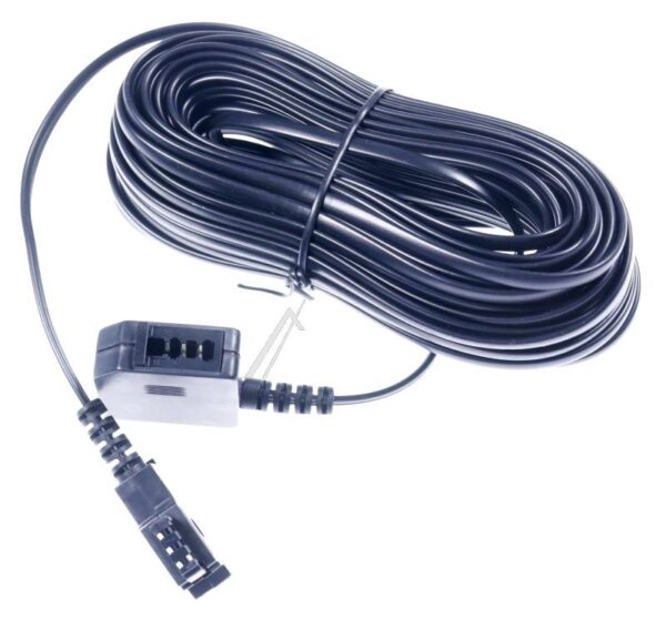 TAE-F-STECKER/ TAE-F-KUPPLUNG 6/ 4 15M SCHWARZ