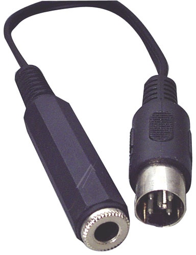 5POL-WÜRFELSTECKER/ 6,35MM-KLINKENKUPPLUNG 0,2M STEREO