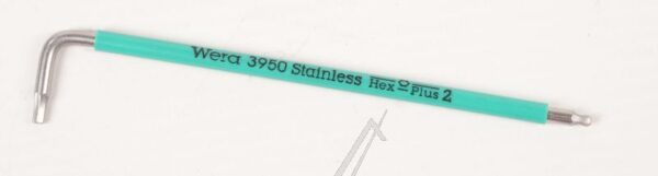 3950 SPKL HEX-PLUS SW 2,0 TÜRK 05022661001 WINKELSCHLÜSSEL,  METRISCH,  RVS 2,0X101