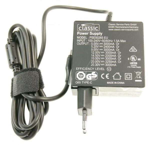 65W PSE50265 EU USB-PD ISPRAVLJA SA USB-C KONEKTOROM