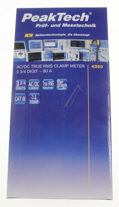 4350 P 4350 TRUE RMS STROMZANGE,  4.000 COUNTS 80 A AC/ DC,  600 V