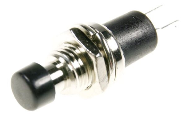 125VAC-1A R18-29A-2-H MINIATUR-DRUCKTASTER,  1-POLIG SCHLIESSER,  SCHWARZ