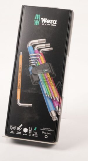 3950/ 9 HEX-PLUS MULTICOLOUR 05022699001 WINKELSCHLÜSSEL METRISCH RVS HALTEFUNKTION HF STAINLESS 1