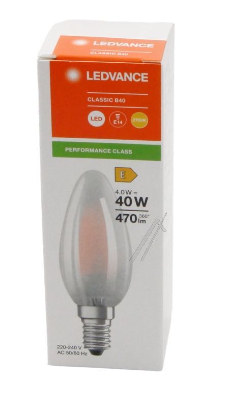 LED CLB40 4W 82 LED CLASSIC B P 4W 827 FILAMENT MATT E14