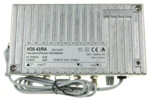 VOS 43/ RA 20910030 HAUSANSCHLUSS-VERSTÄRKER 5-65/ 85-1006MHZ