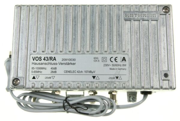 VOS 43/ RA 20910030 HAUSANSCHLUSS-VERSTÄRKER 5-65/ 85-1006MHZ