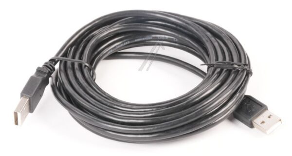 USB-A VERBINDUNGSKABEL,  2.0, SCHWARZ,  5M
