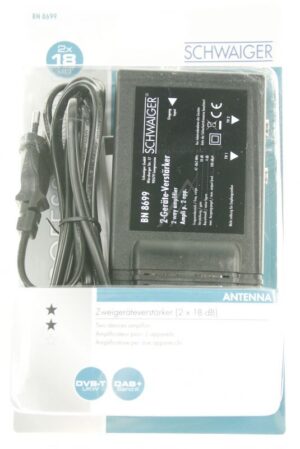 BN8699531 ZWEIGERÄTEVERSTÄRKER 2X18DB SCHWARZ