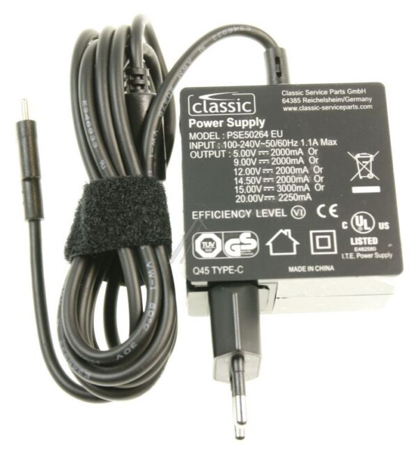 45W PSE50264 EU USB-PD ISPRAVLJA SA USB-C KONEKTOROM