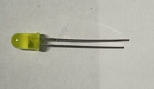 LED-5MM GELB DIFFUS,  1,4V-2,5V 27° 376MCD