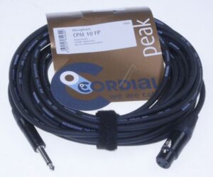 CPM 10 FP XLR-KUPPLUNG/ KS 6,3MM MONO,  MIT NEUTRIK STECKER,  10M