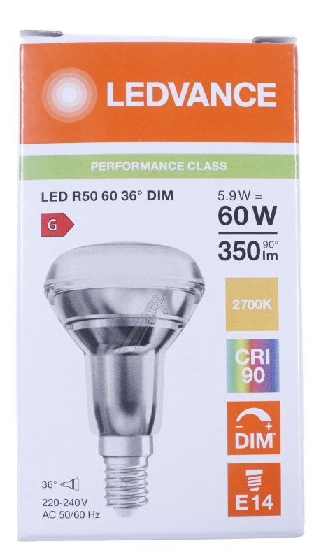 LED R506036 DIM LED R50 DIM P 5.9W 927 E14