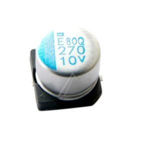 270UF-10V SMD-POLYMER-ELKO RADIAL 105° 8X6,7MM ROHS