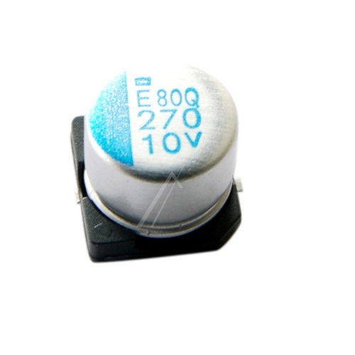 270UF-10V SMD-POLYMER-ELKO RADIAL 105° 8X6,7MM ROHS