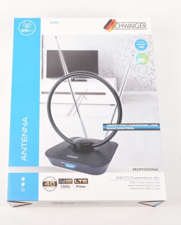ZA8960011 ZA8960_013 ZIMMERANTENNE AKTIV MAX. 36DB VHF/ UHF 174-230 /  470-790 MHZ