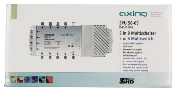 SPU 58-05 SPU05805 MULTISCHALTER 5 IN 8 QUAD-LNB-TAUGLICH
