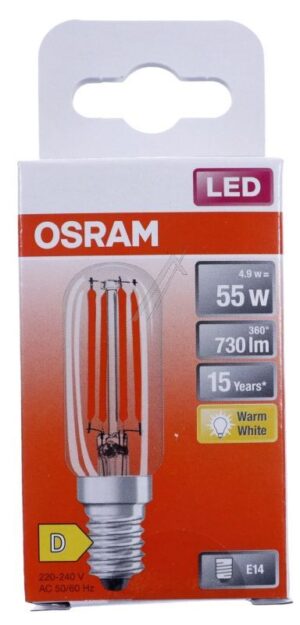 LEDT2655 6,5W/ 827 230V FIL E14 LED-SPEZIALLAMPE 6,5W/ 827 230V FIL E14 FS1 OSRAM