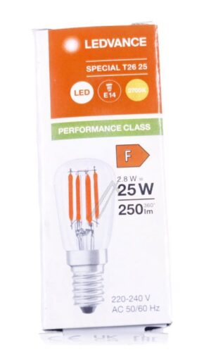 LED T26 25 2.8W LED SPECIAL T26 P 2.8W 827 FILAMENT E14