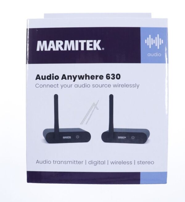 AUDIO ANYWHERE 630 08416 WIRELESS AUDIO TRANSMITTER/ RECEIVER SET