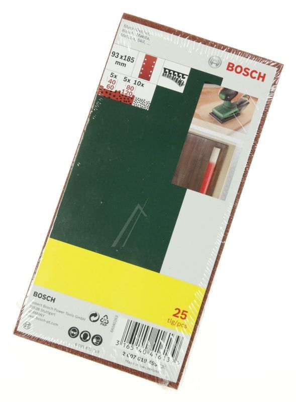 2.607.019.495 25STK. SCHWINGSCHLEIFBLATT 93X185 SET