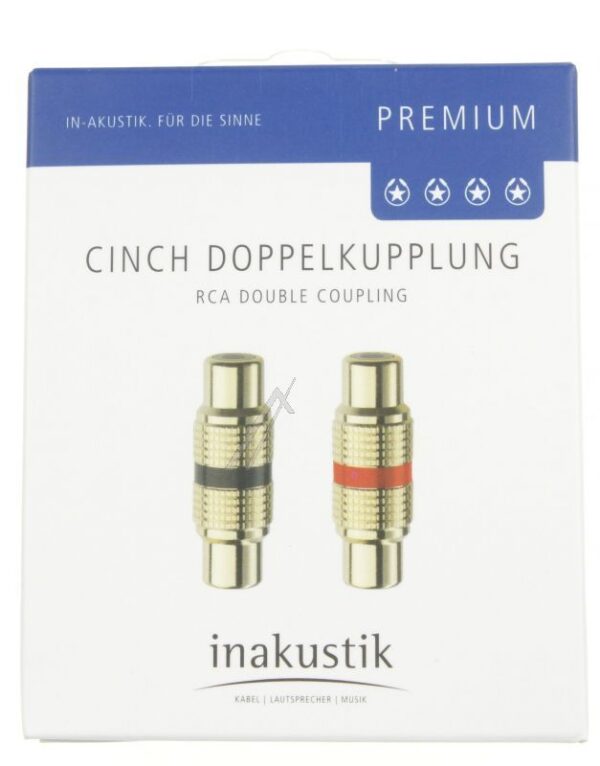 PREMIUM 0080951 PREMIUM CINCH-DOPPELKUPPLUNG 2ER SET ROT & SCHWARZ