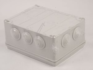 120355 RECHTECKIGES WASSERDICHTES GEHÄUSE 220X170X105MM MIT 1/ 4-DREHUNG IP54