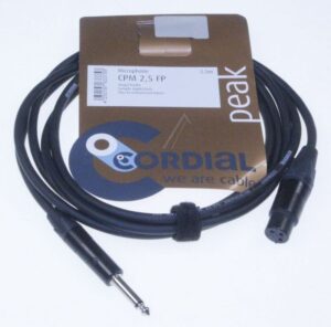 CPM 2,5 FP XLR-KUPPLUNG/ KS 6,3MM MONO,  MIT NEUTRIK STECKER,  2,5M