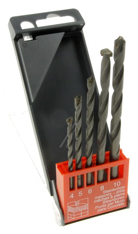 BETON-BOHRERSATZ RUNDSCHAFT 5-TEILIG JE 1X 4/ 5/ 6/ 8/ 10MM Ø
