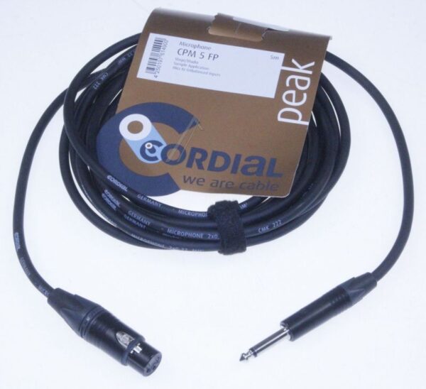 CPM 5 FP XLR KUPPLUNG/ KS 6,3MM MONO,  MIT NEUTRIK STECKER,  5M