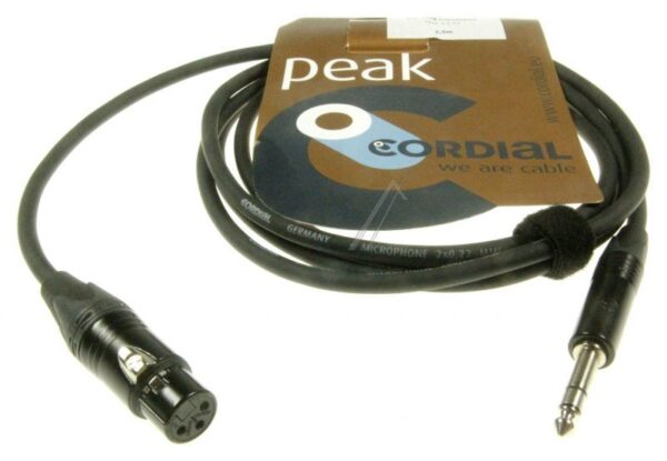 CPM 5 FV XLR-KUPPLUNG /  KLINKE 6,3MM STEREO,  MIT NEUTRIK-STECKER,  5M